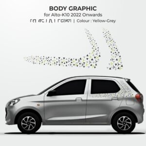 BODY GRAPHICS YELLOW GREY ALTO K10 2022