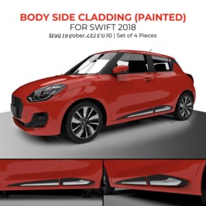 BODY SIDE CLADDING (BEADING) PAINTED SWIFT 2018 (SET OF 4)
