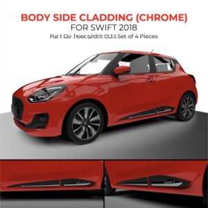 BODY SIDE CLADDING (BEADING) CHROME SWIFT 2018 (SET OF 4)