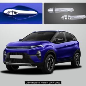 DOOR HANDLE COVER WITH SENSOR CUT Compatible With TATA NEXON 2023 (SET OF 8)