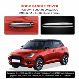 DOOR HANDLE COVER Compatible With Maruti Suzuki SWIFT 2024 ONWARDS (SET OF 9)