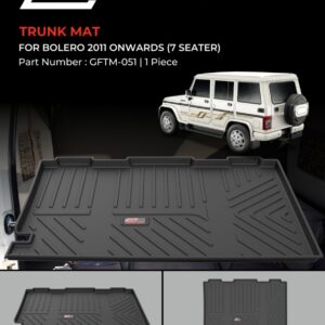 GFX TRUNK MAT Compatible for MAHINDRA BOLERO 2020