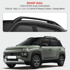 ROOF RAIL Compatible for (GLOSSY BLACK) EXTER 2023 (SET OF 2)
