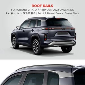 ROOF RAIL Compatible for (GLOSSY BLACK) GRAND VITARA 2022 (SET OF 2)